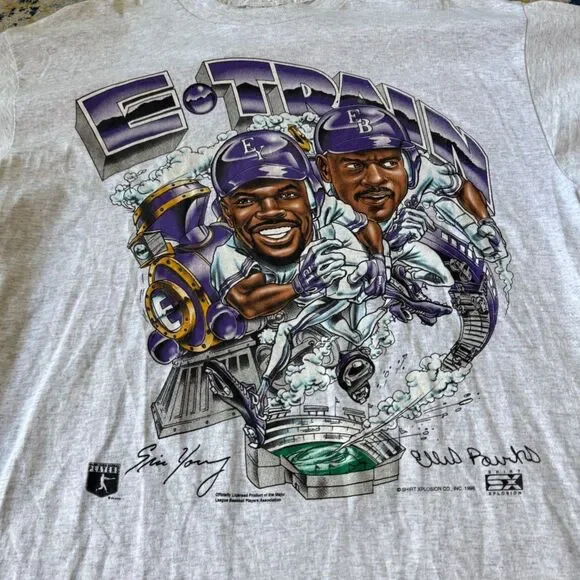 Vintage Colorado Rockies E-Train Tee - Picture 2 of 4